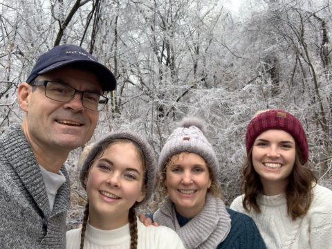 Anderson family pictured (from left): Shane, Ellie, Darlene, and Sierra.