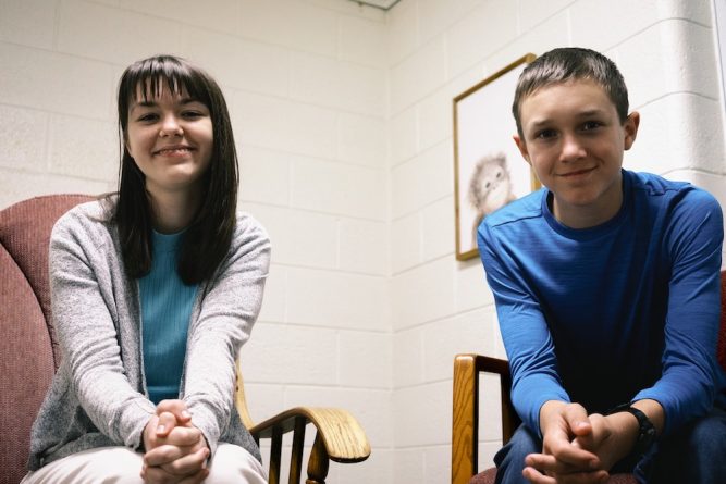 Members across the state chip in to do their part. Georgia (left) leads the prayer team accompanied by Jax at the Cadillac church.