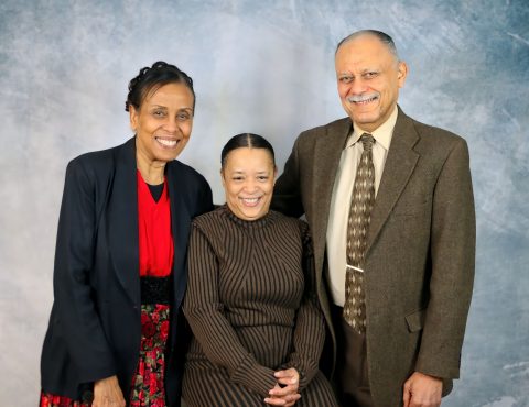 From left to right: Ingrid Williams (married to Joe Williams) Genita Gardener, Joe Williams